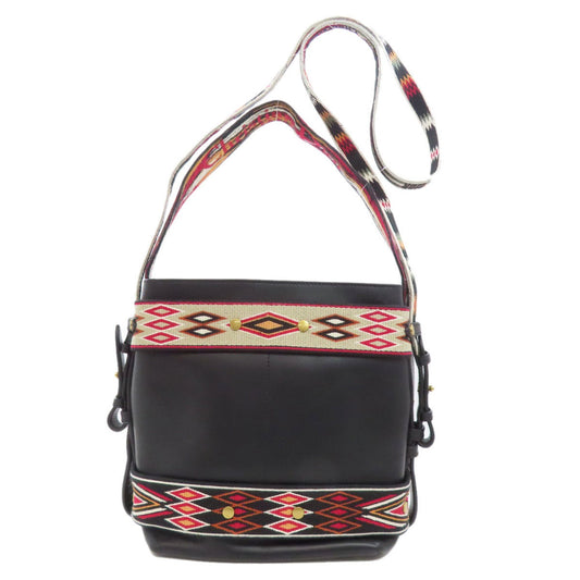 Christian Dior Black Leather Shoulder Bag  
