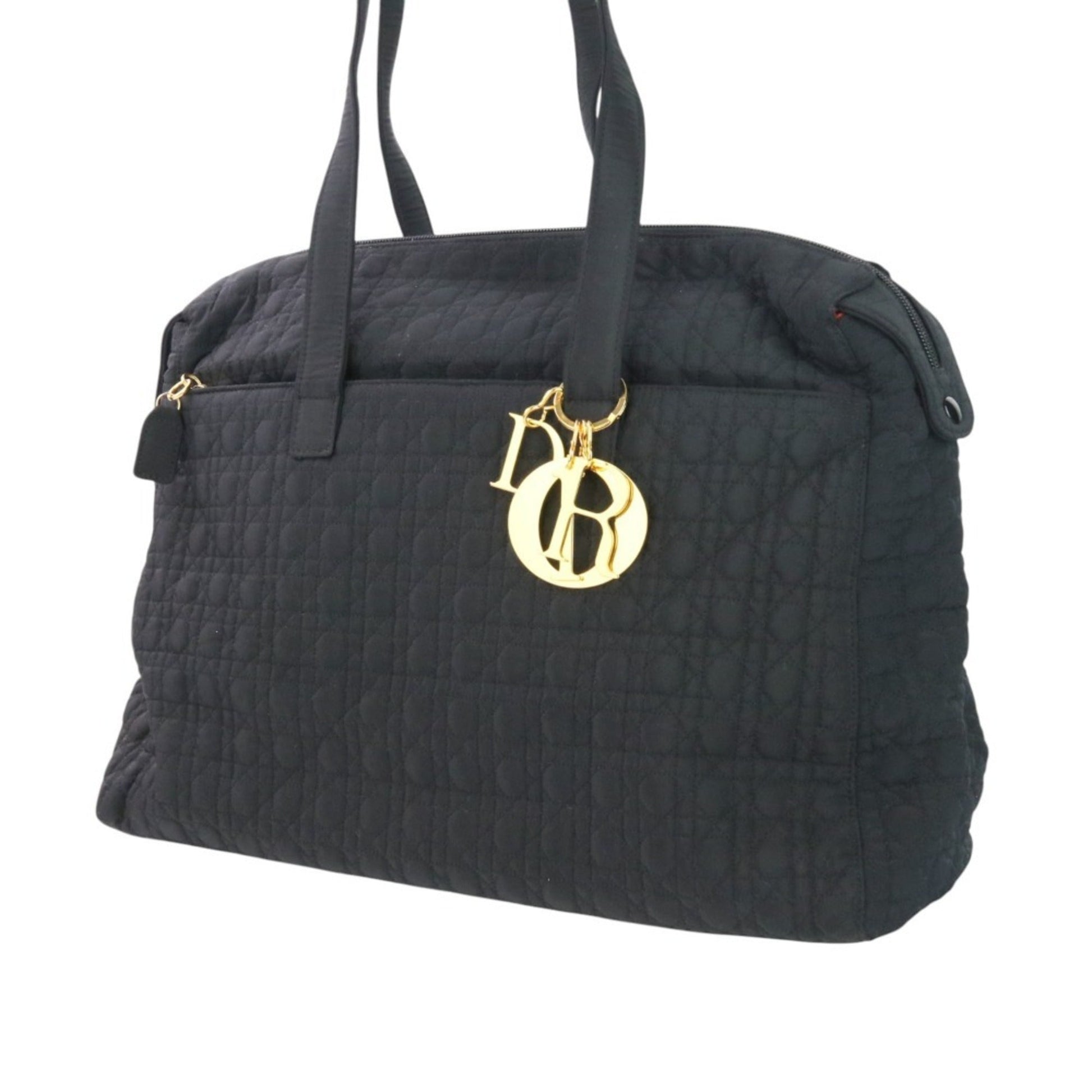 Christian Dior Black Boston Bag Tote Bag  