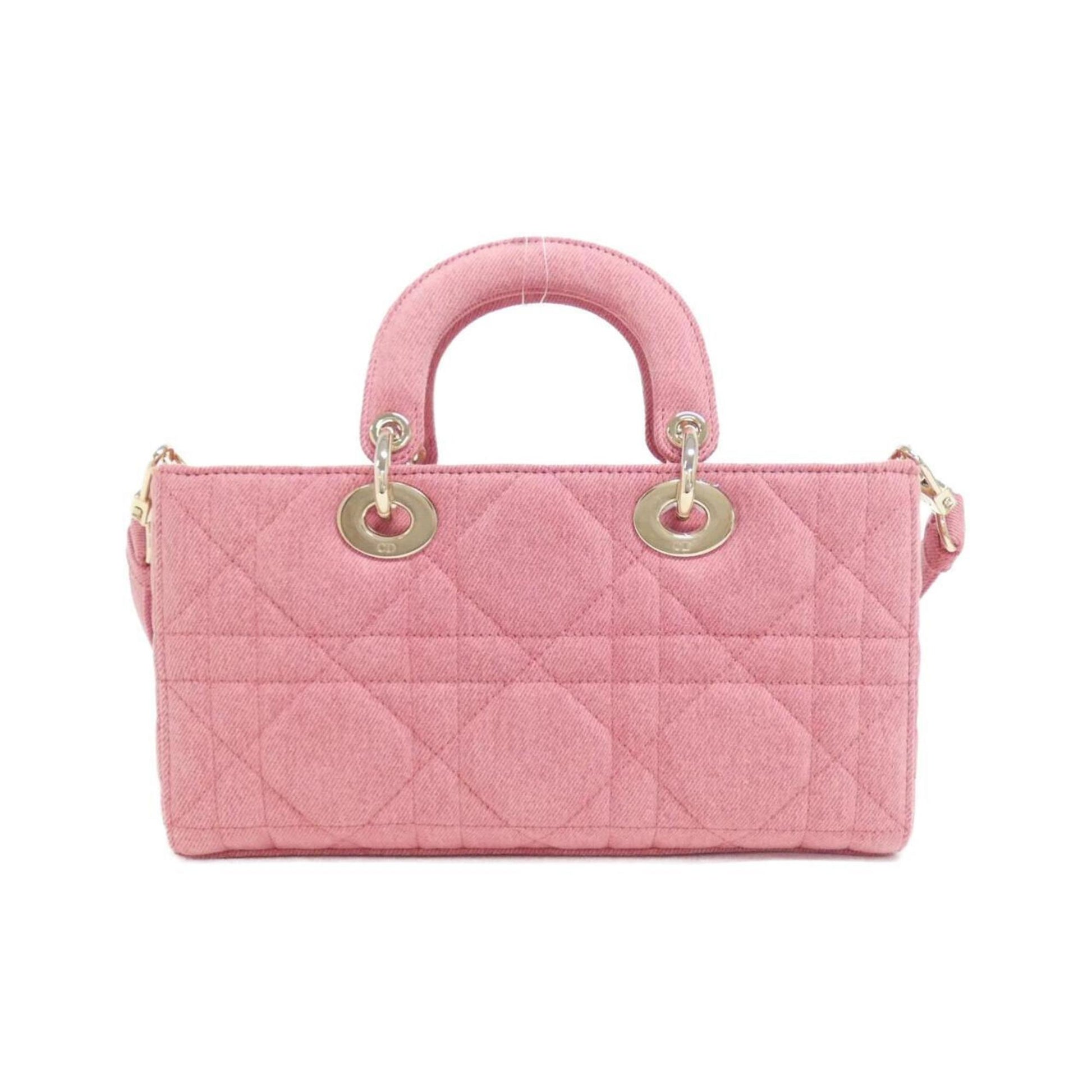Christian Dior Pink Denim Handbag  