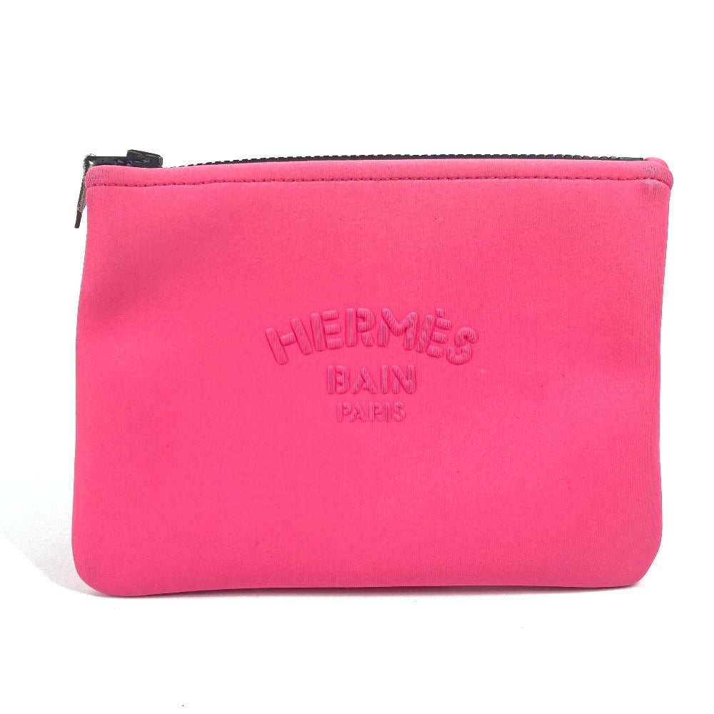 HERMES Pouch polyamide pink Neovan PM Women
