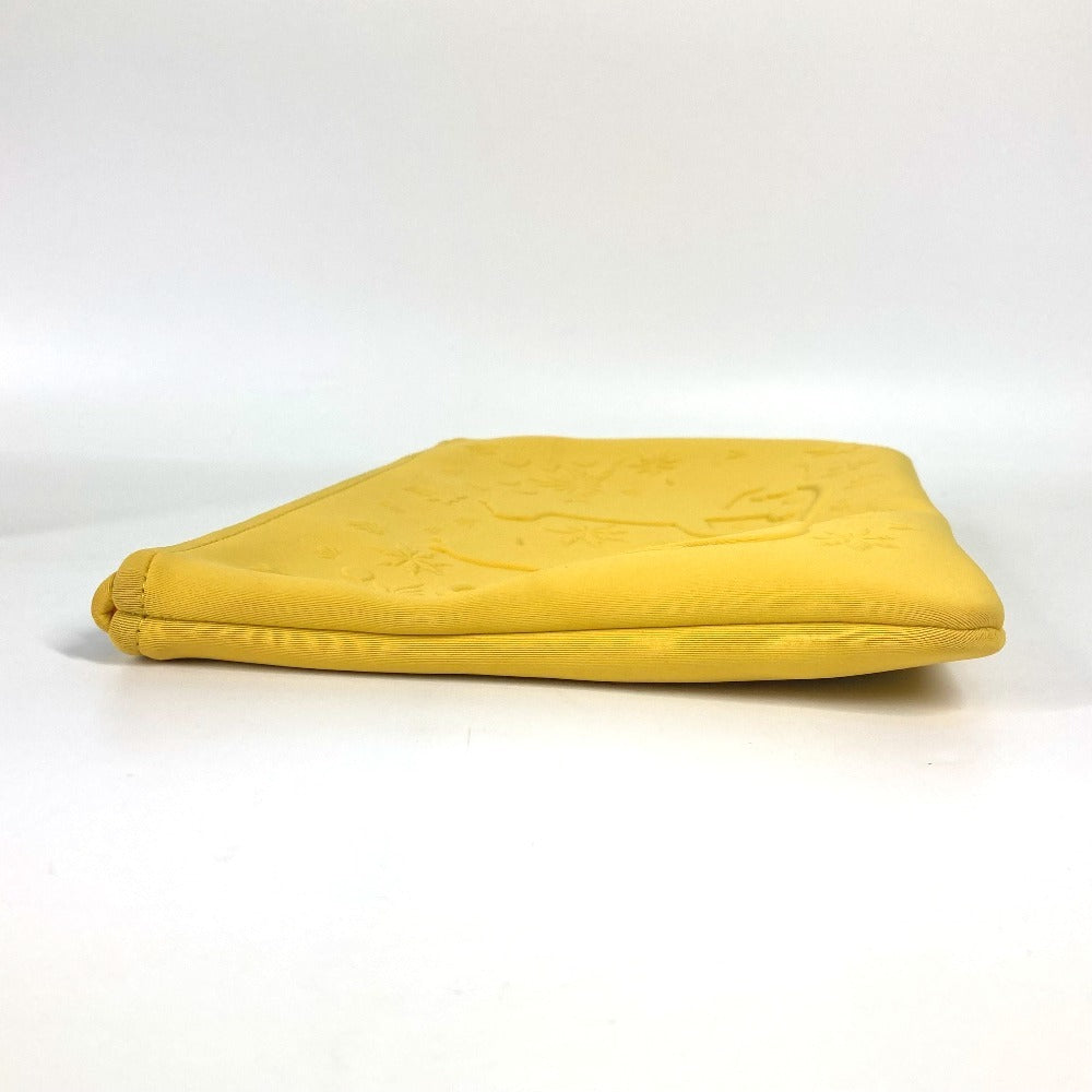 HERMES Pouch polyamide yellow Neovan MM Leopard