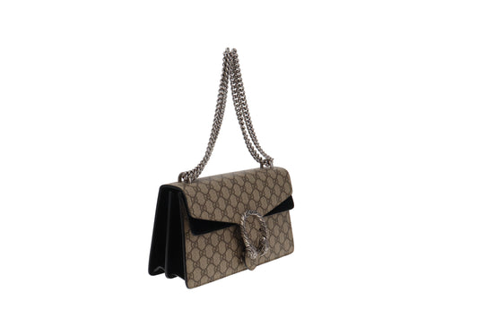 Gucci Dionysus Black Canvas Suede Handbag Style 1