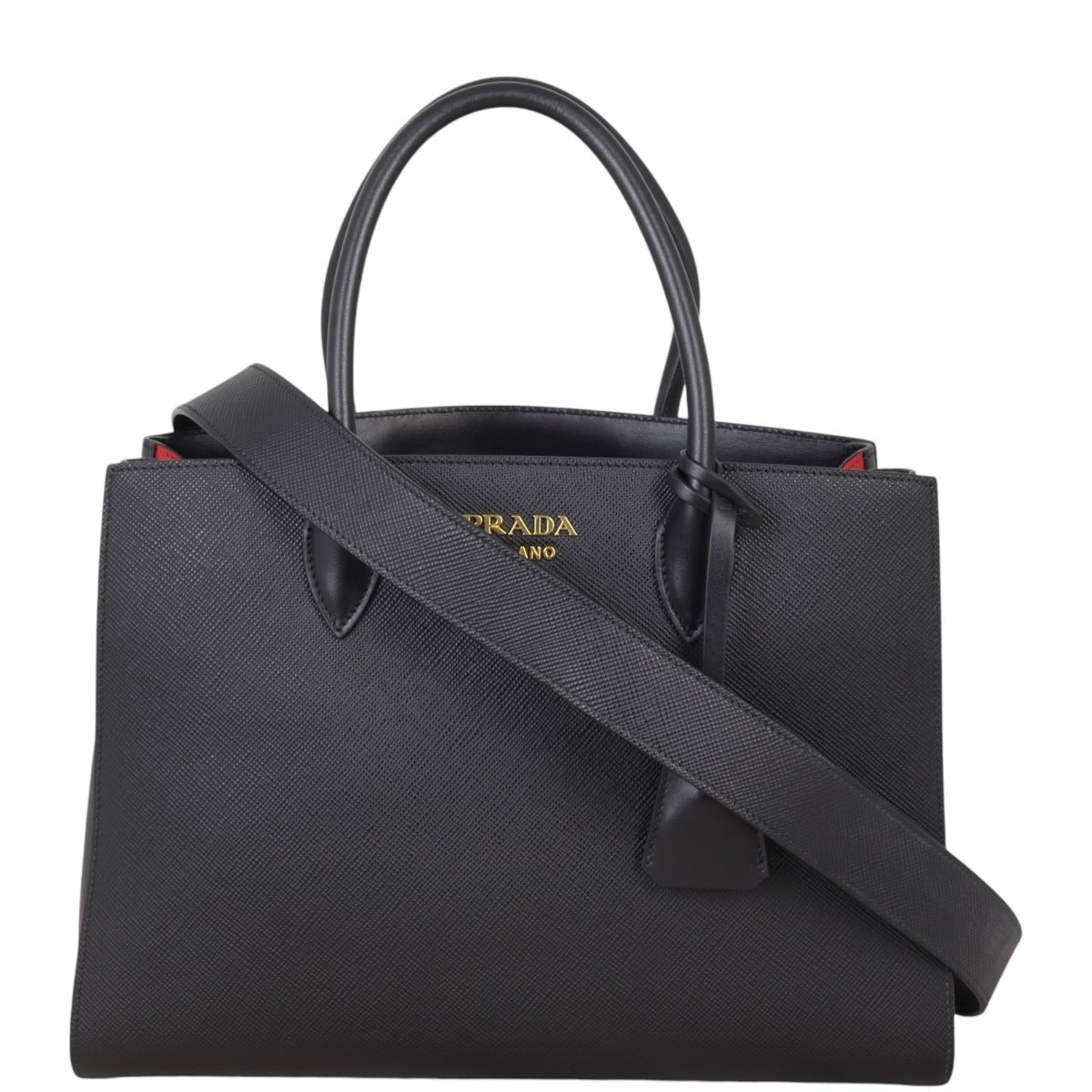 Prada Saffiano Cuir Bibliotheque Bag