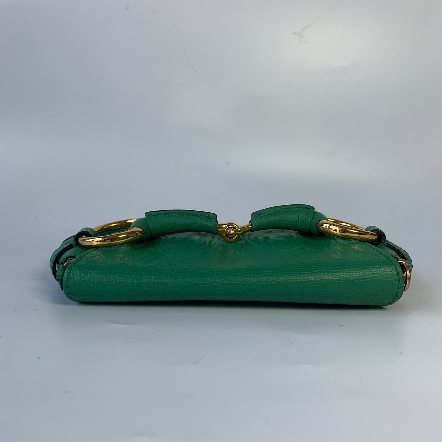 Gucci Horsebit 1955 Chain Shoulder bag Small Green Leather