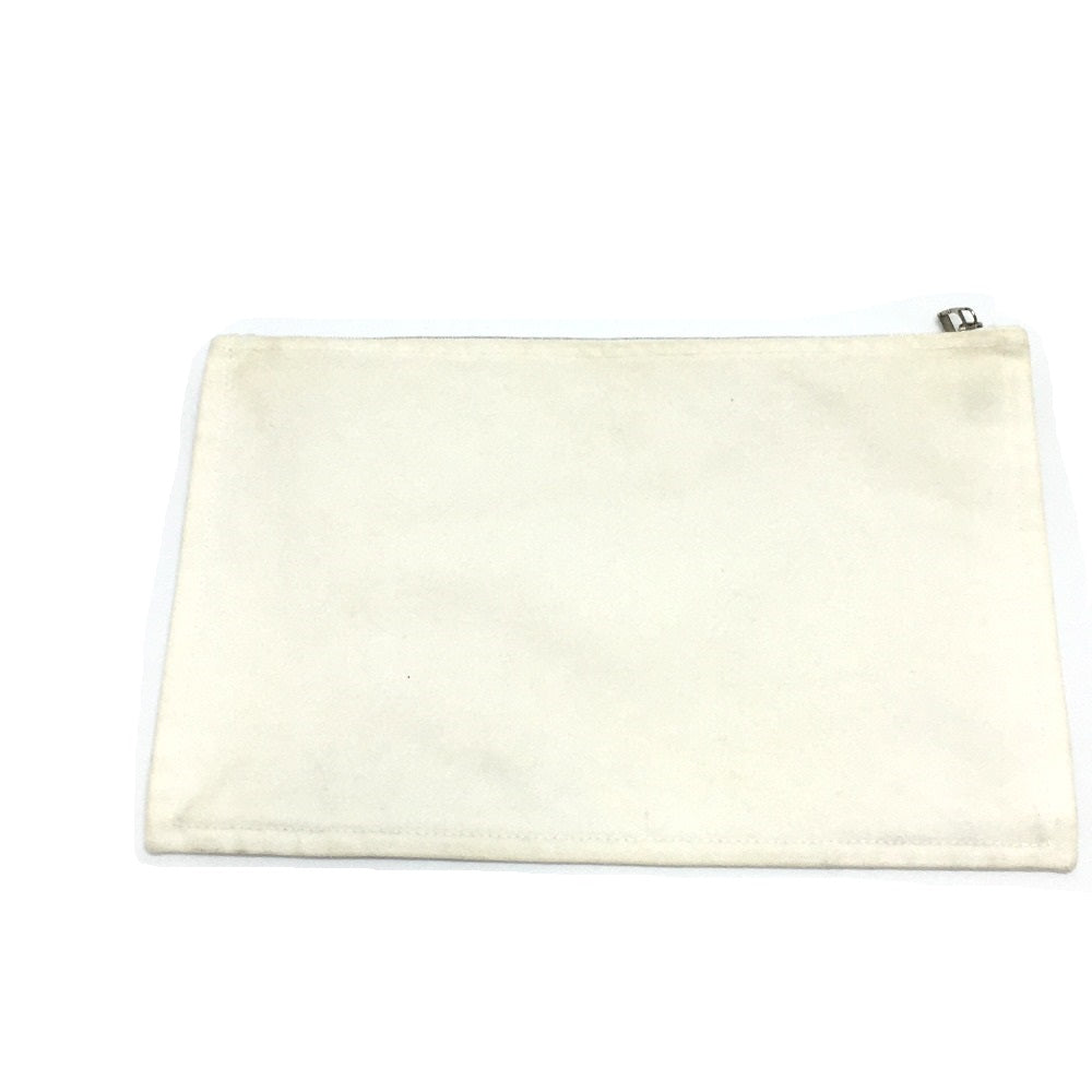 HERMES Pouch cotton off white Horse Adada GM unisex(Unisex)