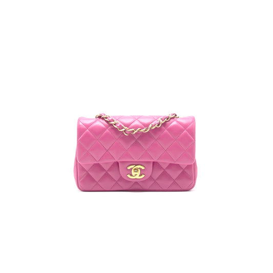 Chanel Lambskin Rectangular Mini Flap Bag