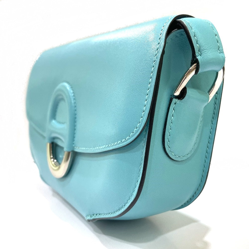 HERMES Shoulder Bag Taderakto blue Mini Shell Schmidy handbag mens