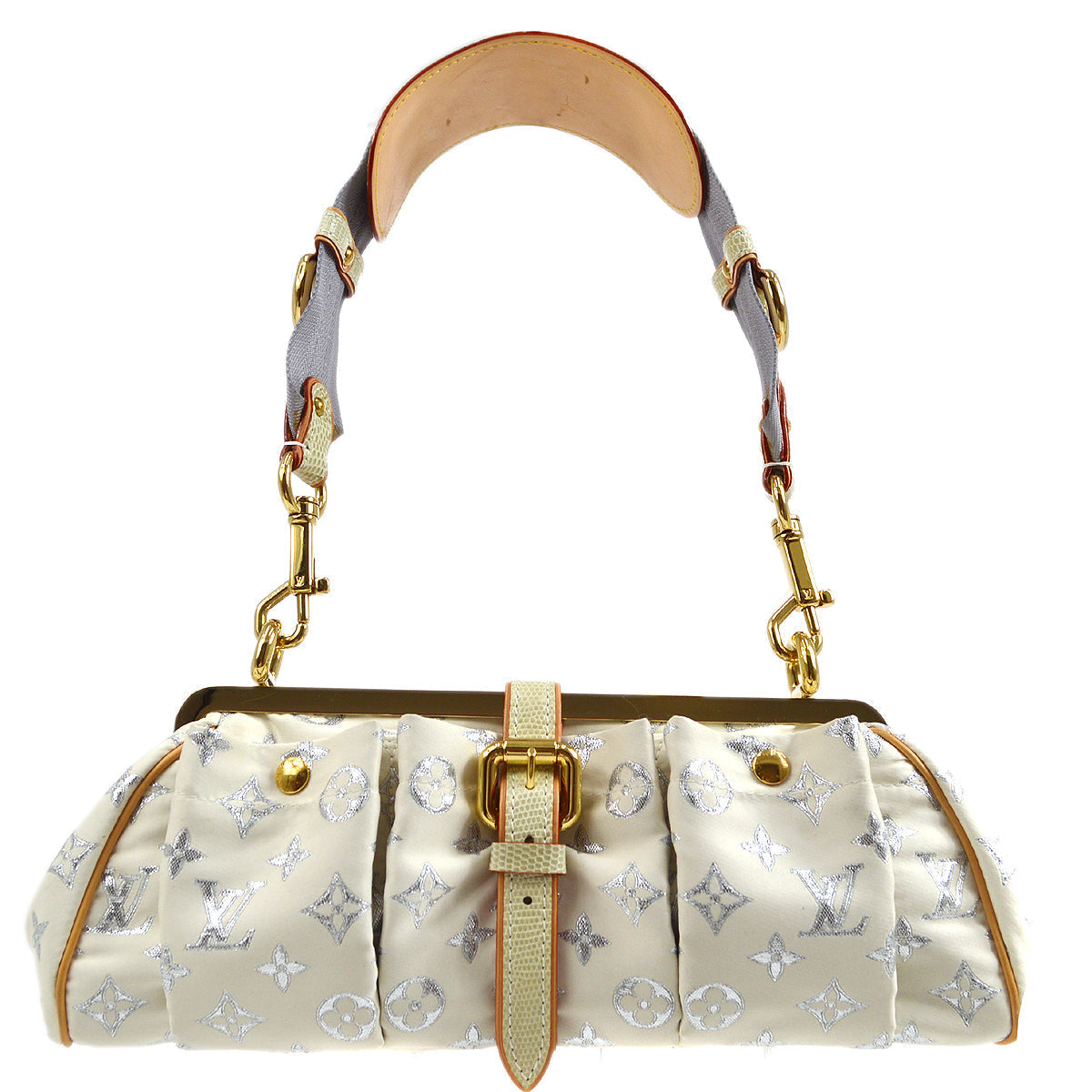 Louis Vuitton * 2005 SAC FERMOIR MONOGRAM PASTEL GLITTER Crossbody