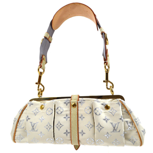 Louis Vuitton * 2005 SAC FERMOIR MONOGRAM PASTEL GLITTER Crossbody