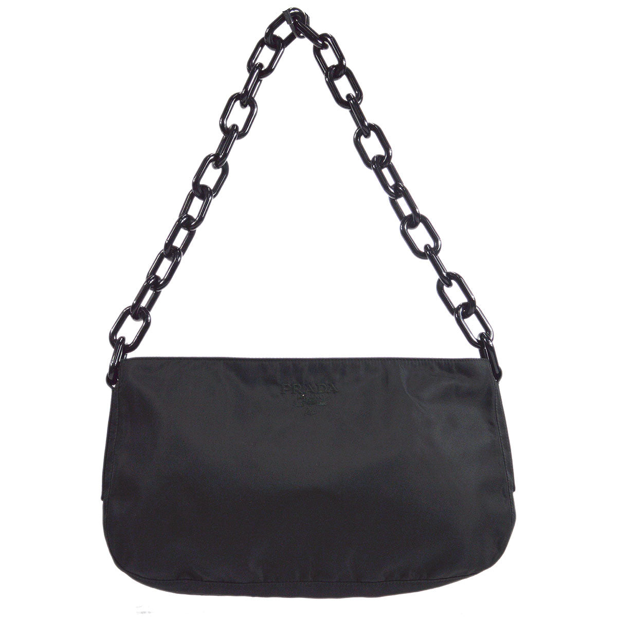 Prada * Acrylic Chain HandBag Black
