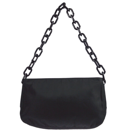 Prada * Acrylic Chain HandBag Black