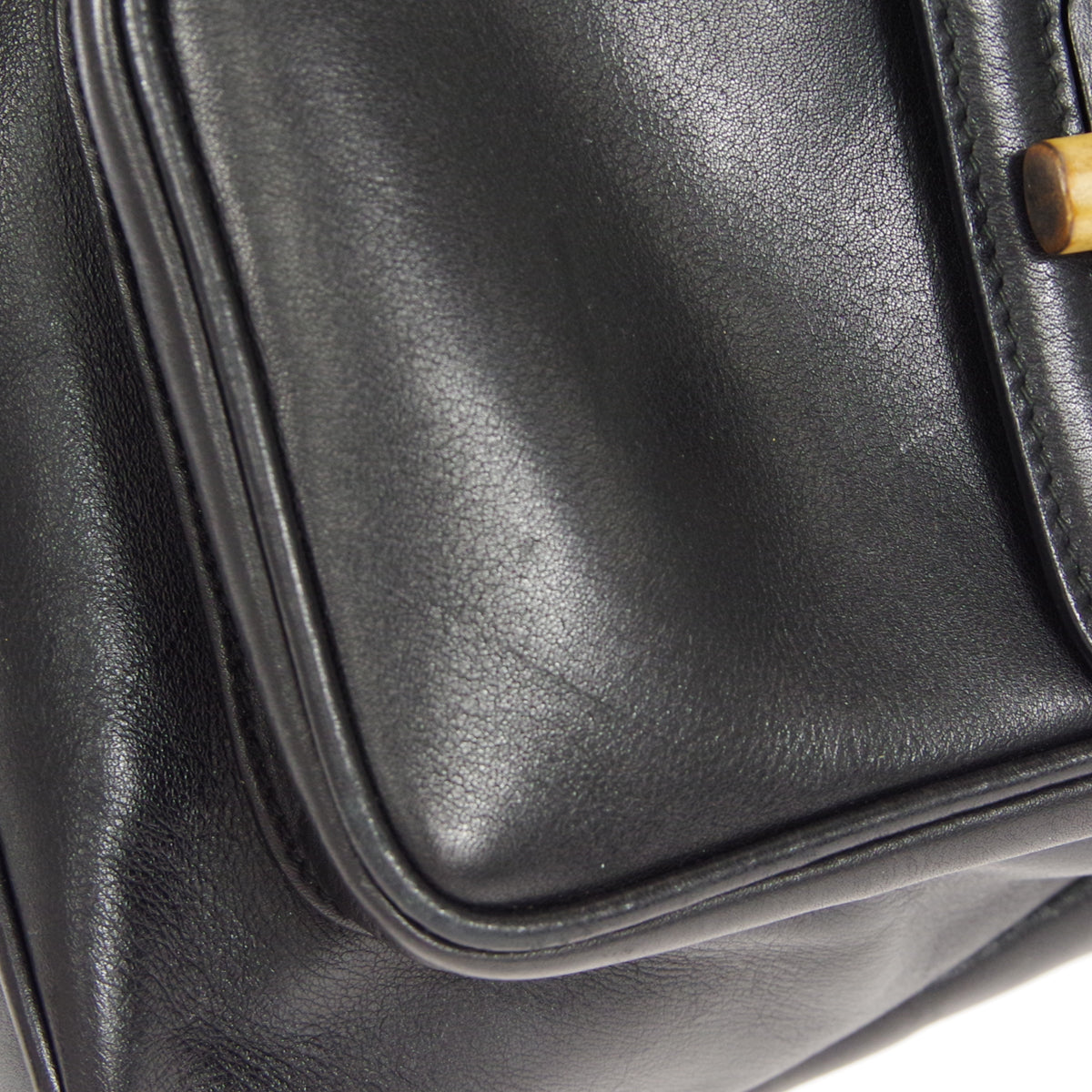 Gucci Bamboo Black Leather Backpack Style 2
