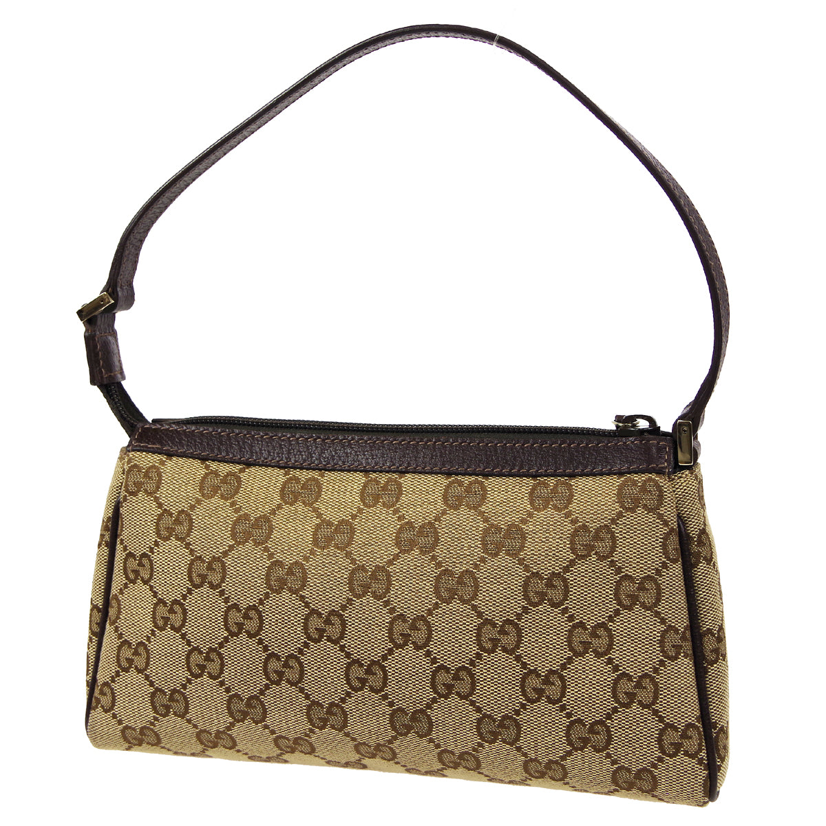 Gucci Beige Leather Canvas Handbag Style 1