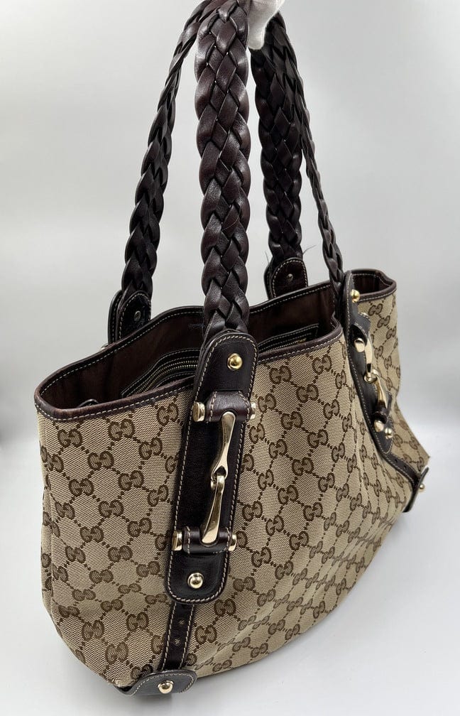 Gucci Leather Canvas Tote Style 29