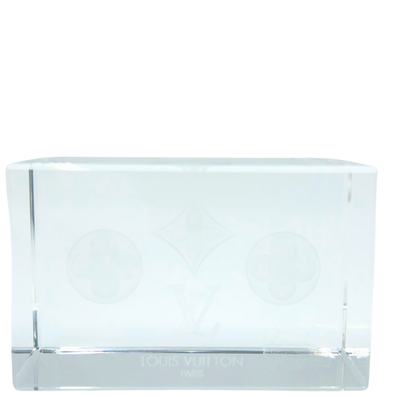 LOUIS VUITTONMonogram Paper Weight Glass