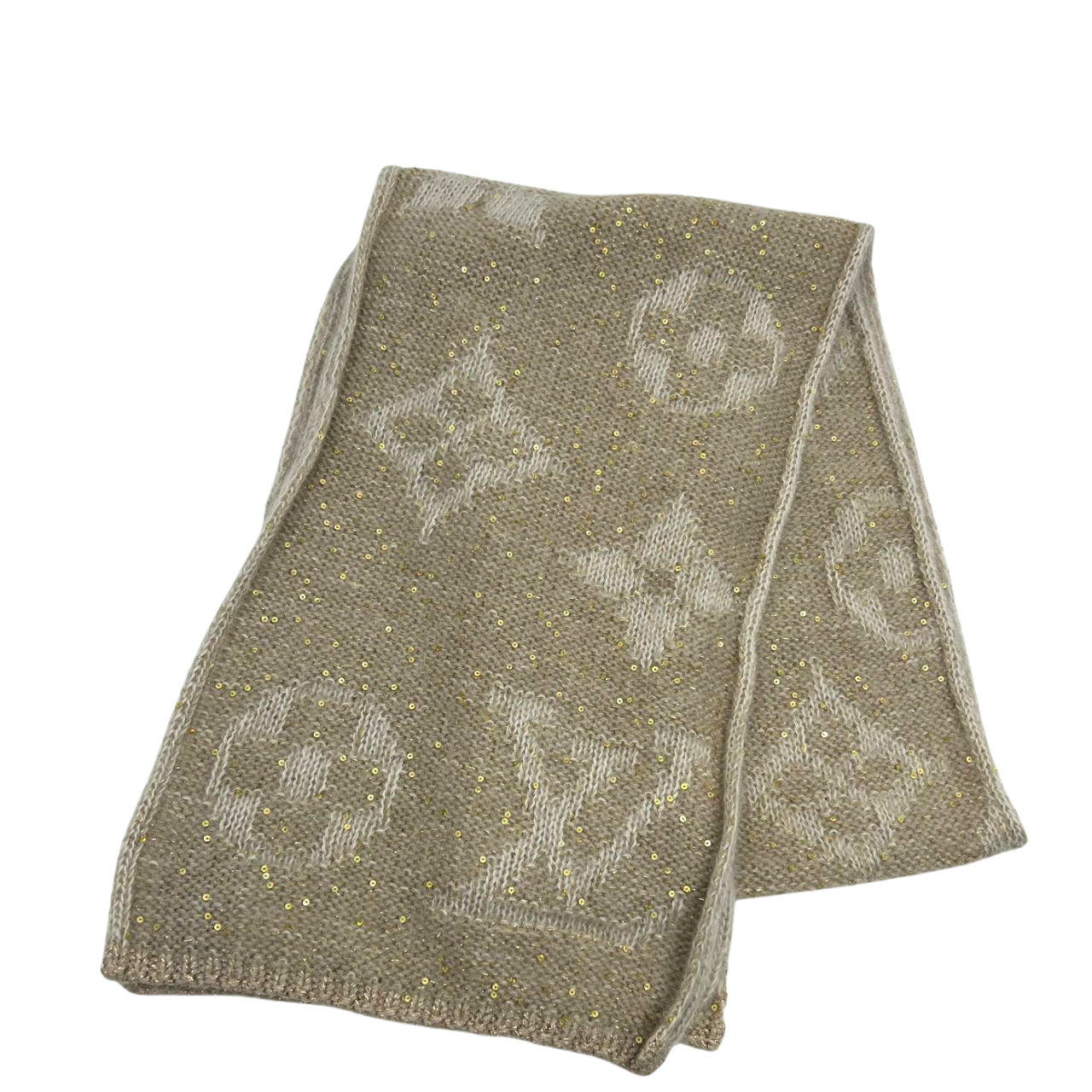 LOUIS VUITTONMohair Nylon Monogram Muffler