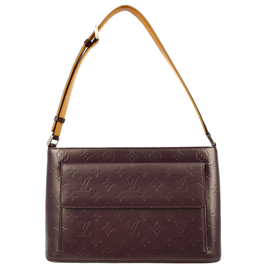 Louis Vuitton 2003 Purple Monogram Mat Alston Shoulder Bag M55126