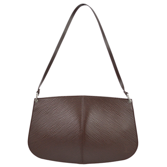 Louis Vuitton 2001 Brown Epi Pochette Demi-lune M5262D