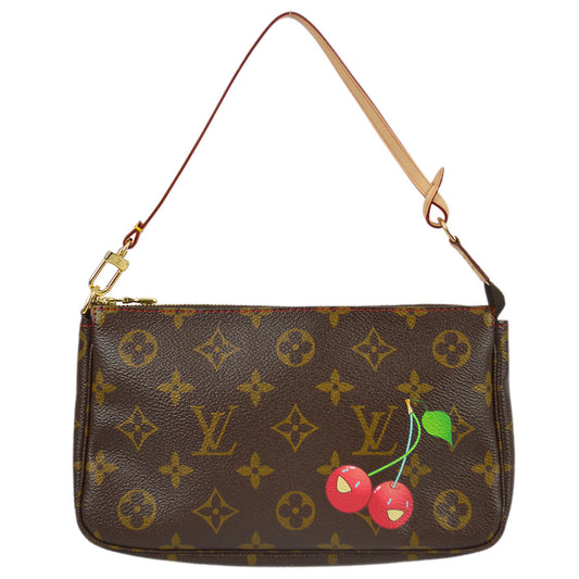 Louis Vuitton 2004 Monogram Cherry Pochette Accessoires Handbag M95008