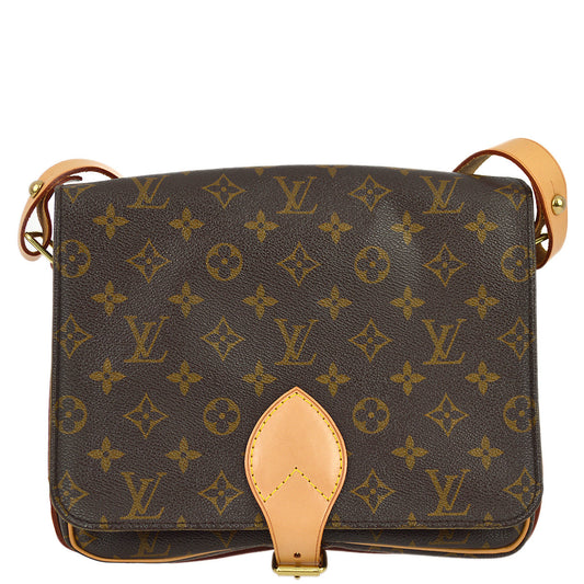 Louis Vuitton 1991 Monogram Cartouchiere GM Shoulder Bag M51252
