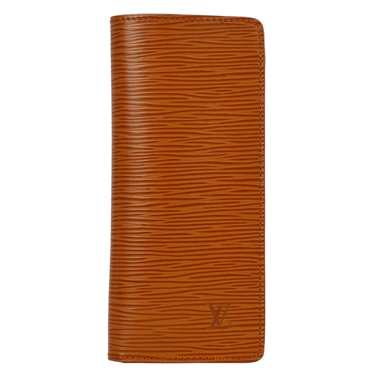 Louis Vuitton Brown Epi Glasses Case Pouch Small Good