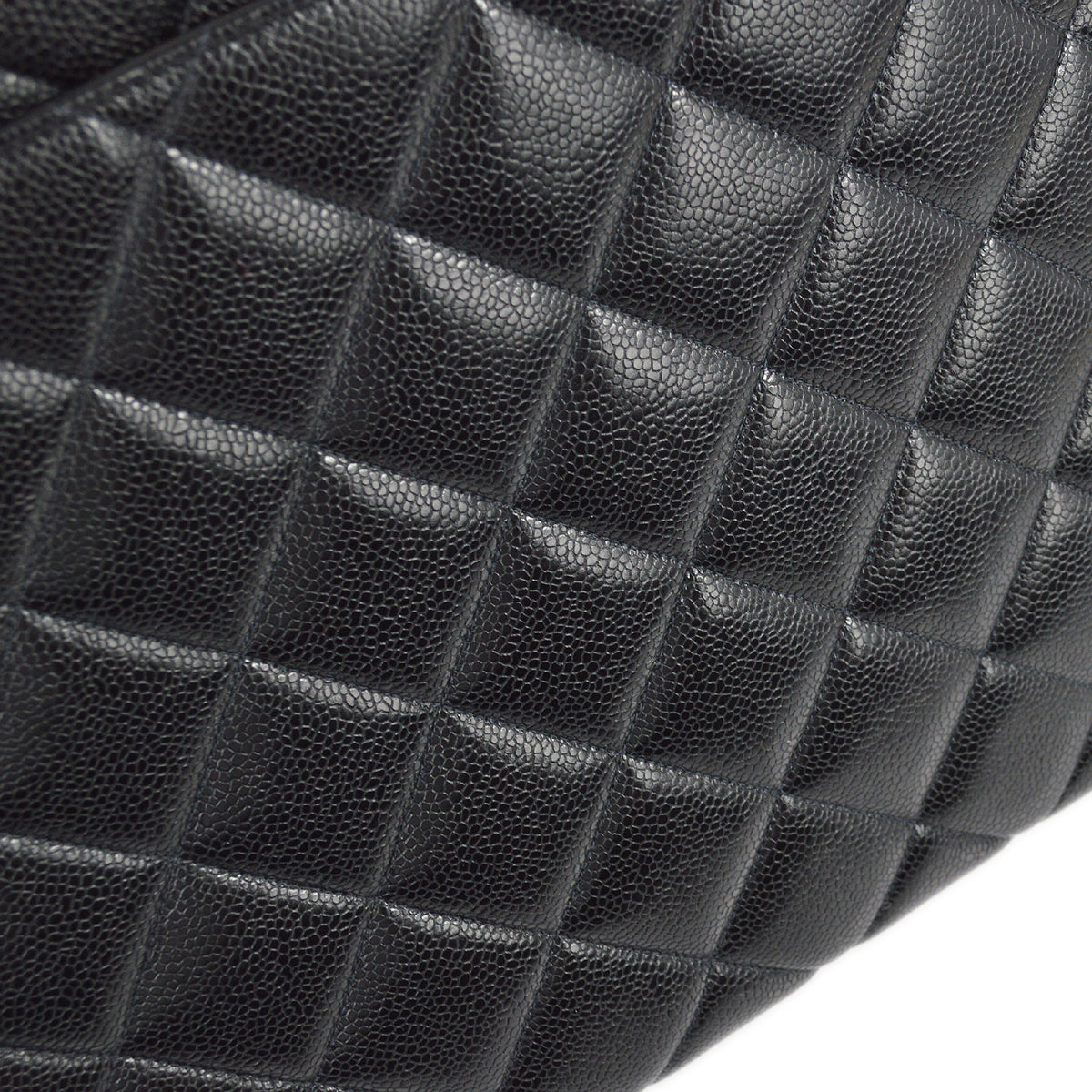Chanel Black Caviar Skin Briefcase Business Handbag