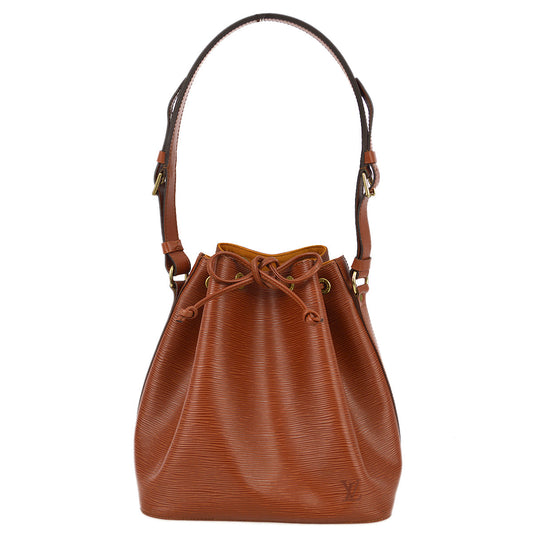 Louis Vuitton 1995 Brown Epi Petite Noe Bucket Shoulder Bag M44103