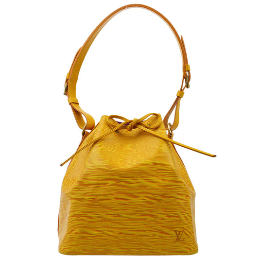 Louis Vuitton 1997 Yellow Epi Petite Noe Bucket Shoulder Bag M44109