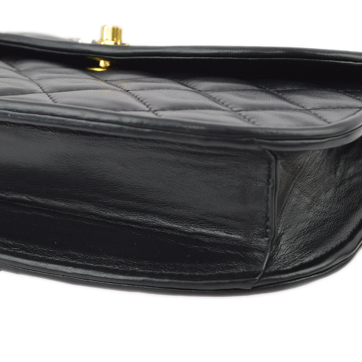 Chanel Black Lambskin Paris Shoulder Bag