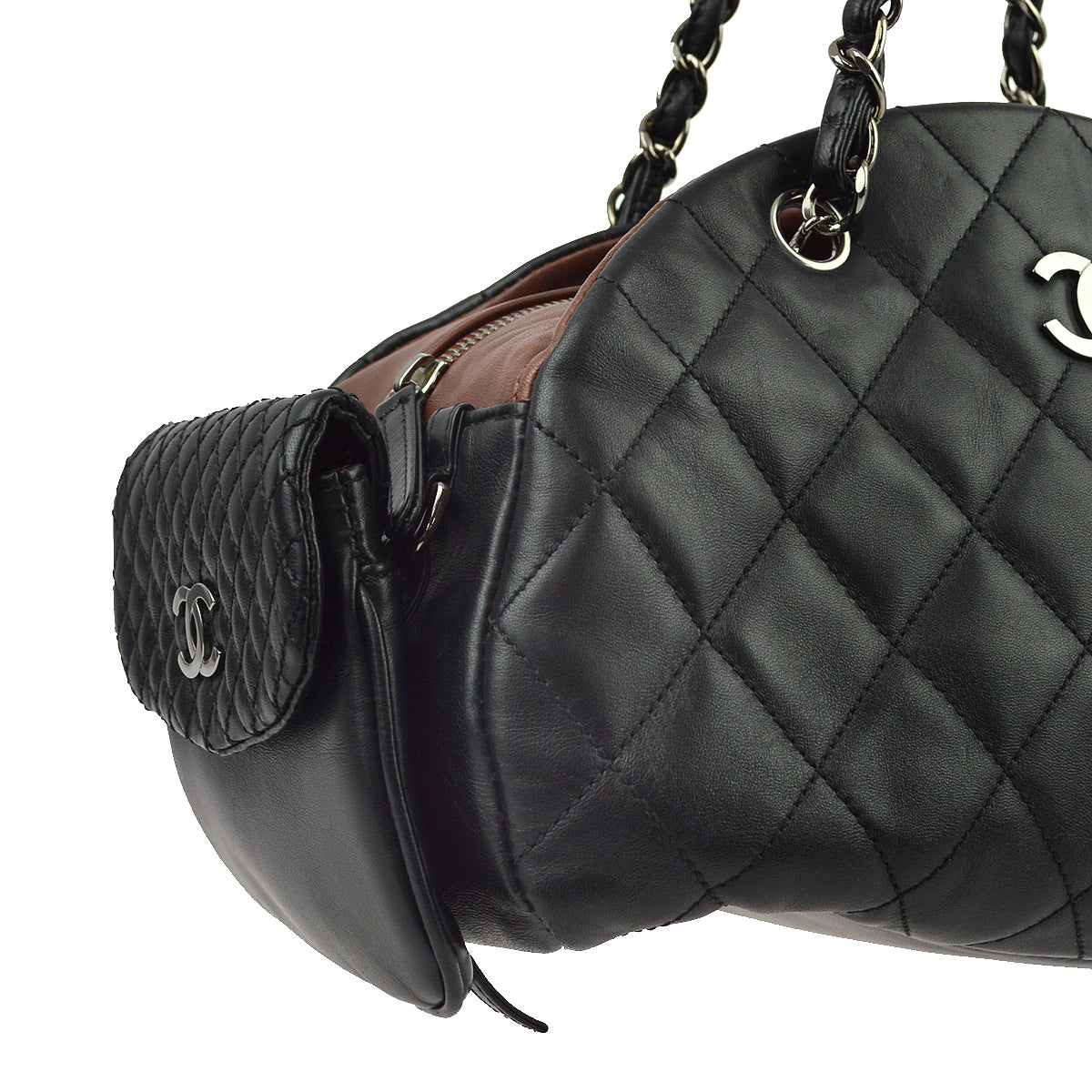 Chanel Black Lambskin Shoulder Bag