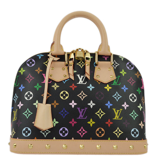 Louis Vuitton 2011 Black Monogram Multicolor Alma PM Handbag M40444
