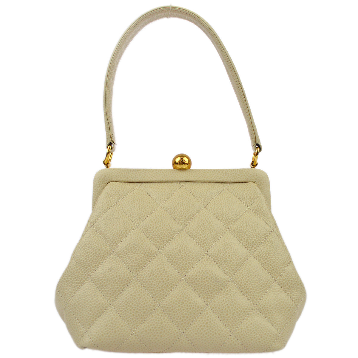 Chanel Beige Caviar Handbag