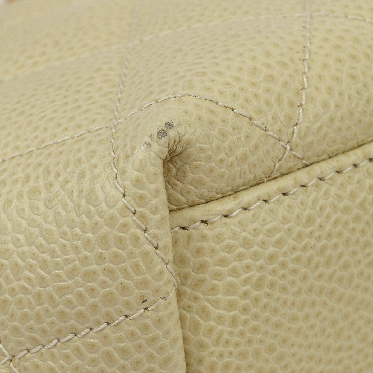 Chanel Beige Caviar Handbag