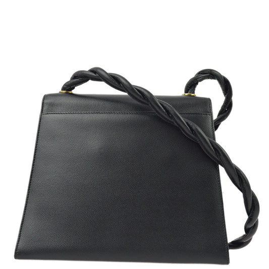 Chanel Black Caviar Braided Shoulder Bag