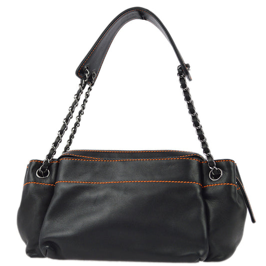 Chanel Black Lambskin Shoulder Bag