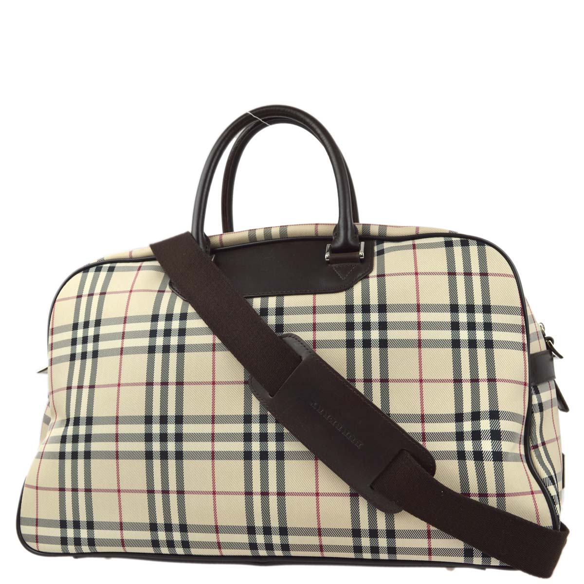 Burberry Beige Check 2way Duffle Shoulder HandBag 181831