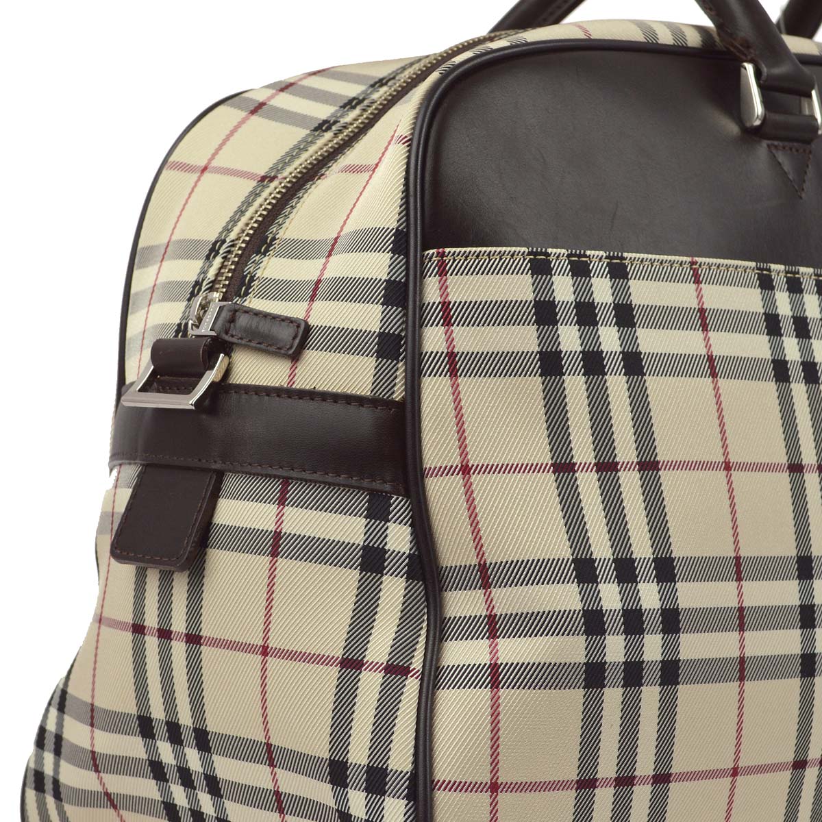Burberry Beige Check 2way Duffle Shoulder HandBag 181831