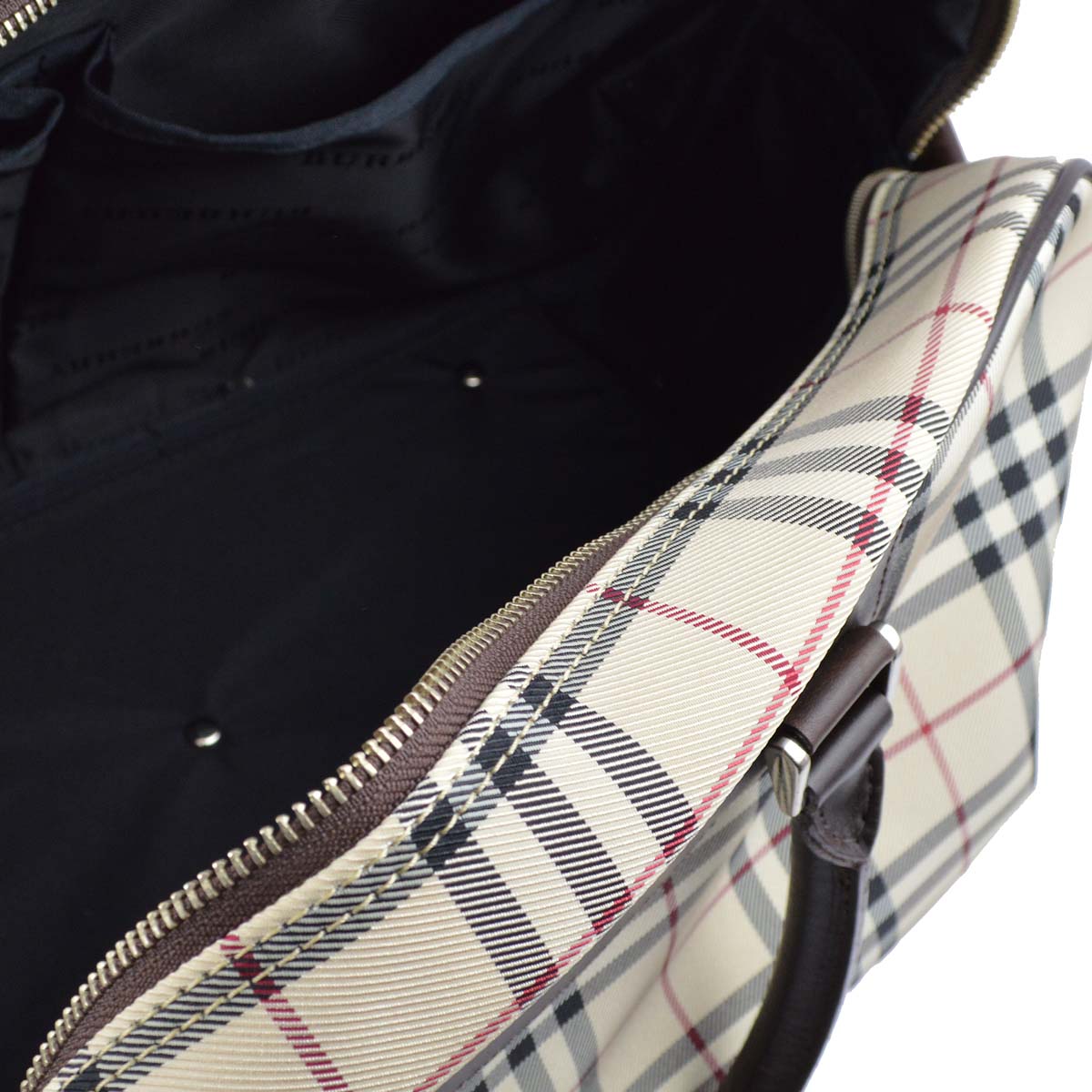 Burberry Beige Check 2way Duffle Shoulder HandBag 181831