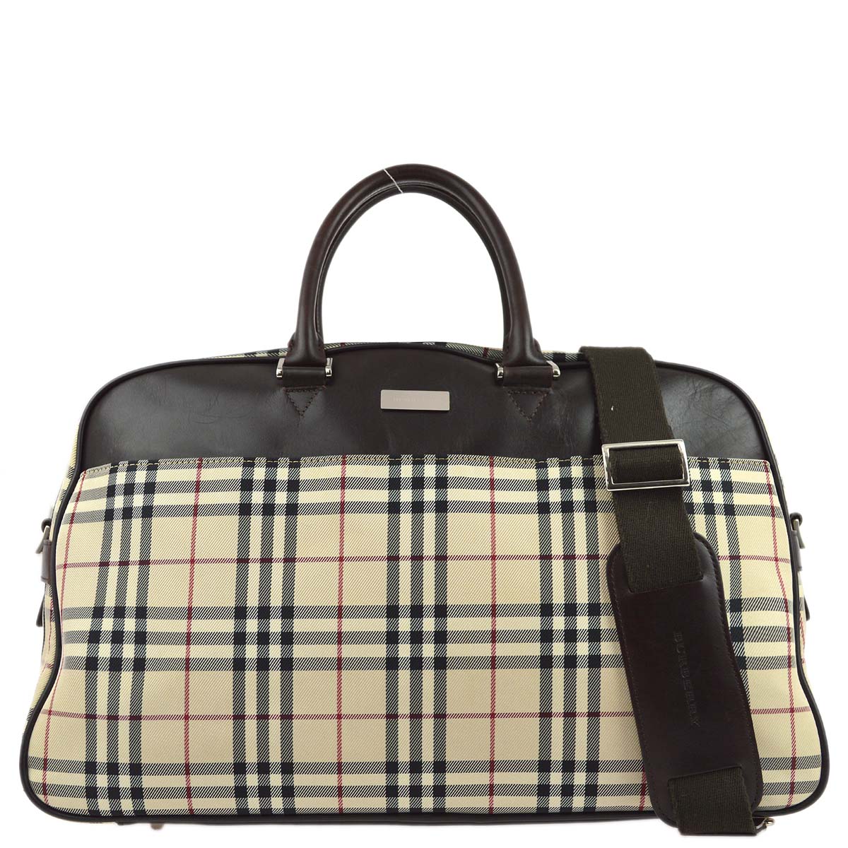 Burberry Beige Check 2way Duffle Shoulder HandBag 181832