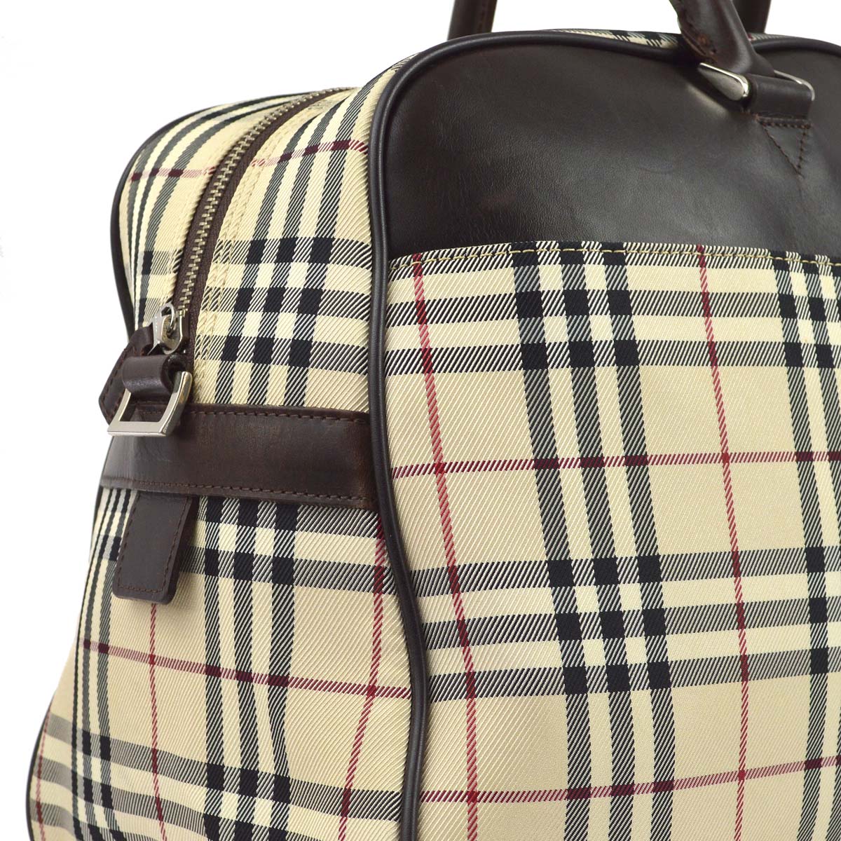 Burberry Beige Check 2way Duffle Shoulder HandBag 181832