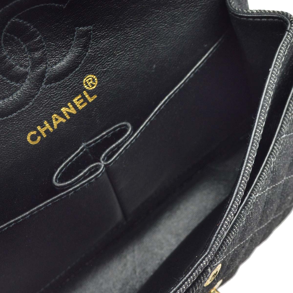 Chanel * 1997-1999 Black Small Classic Double Flap Shoulder Bag