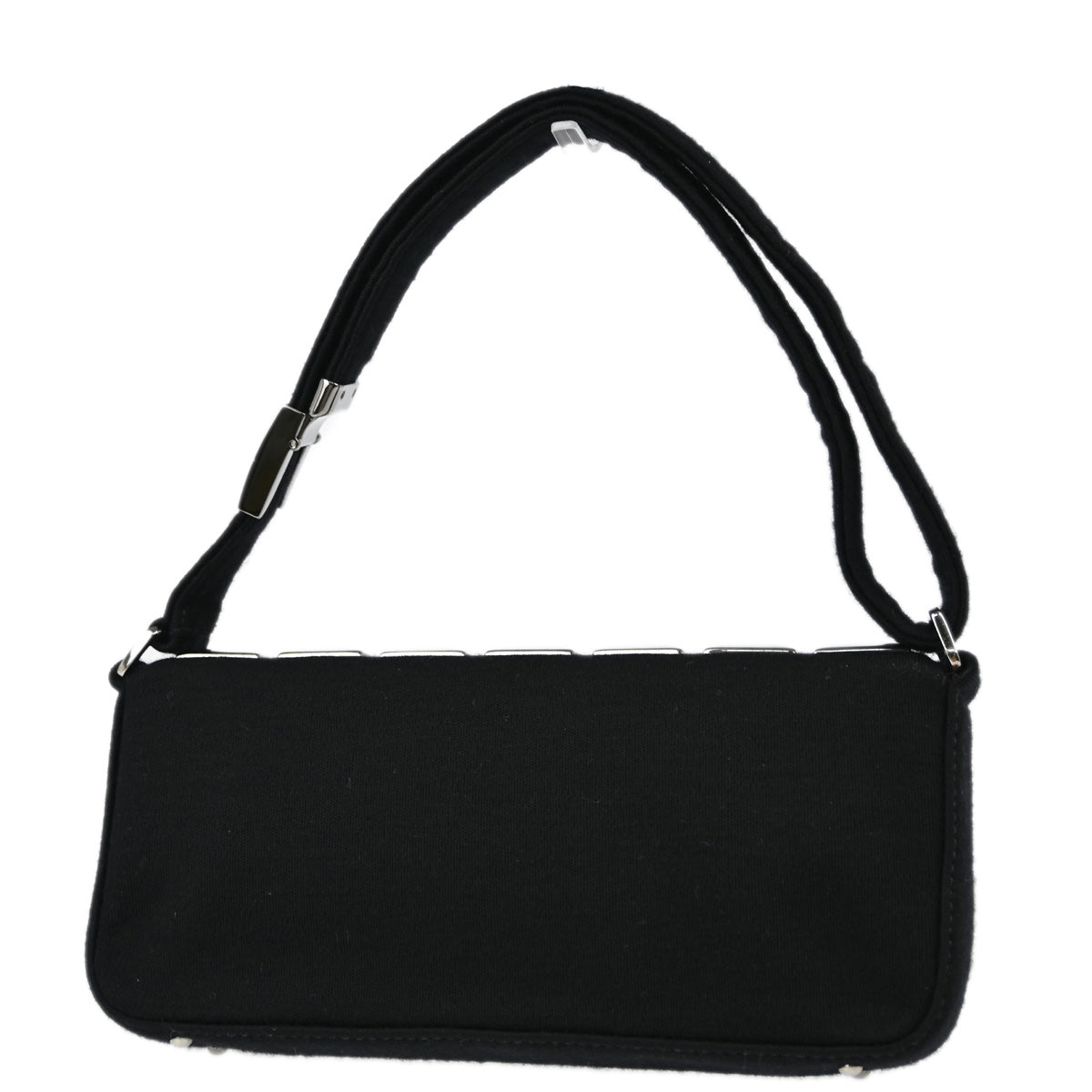 Chanel Black Cotton Ice Cube Shoulder Bag