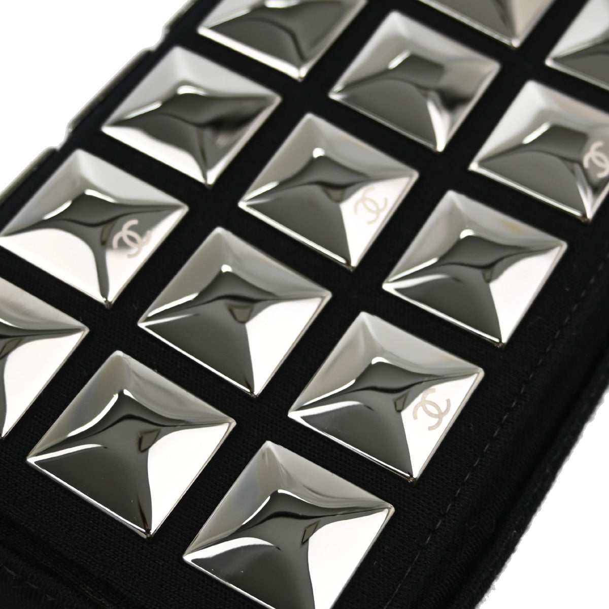 Chanel Black Cotton Ice Cube Shoulder Bag