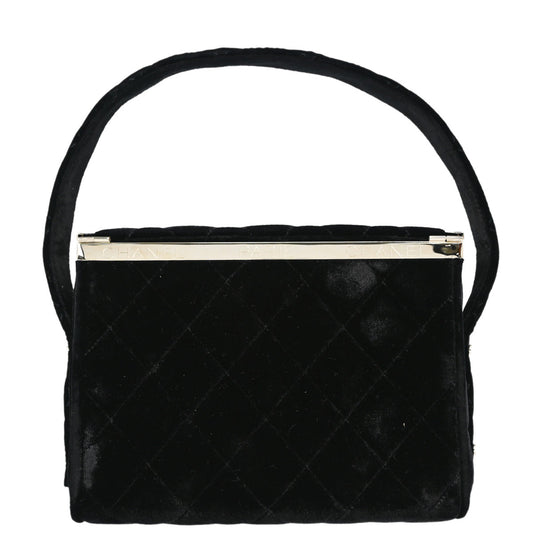Chanel Black Velvet Handbag