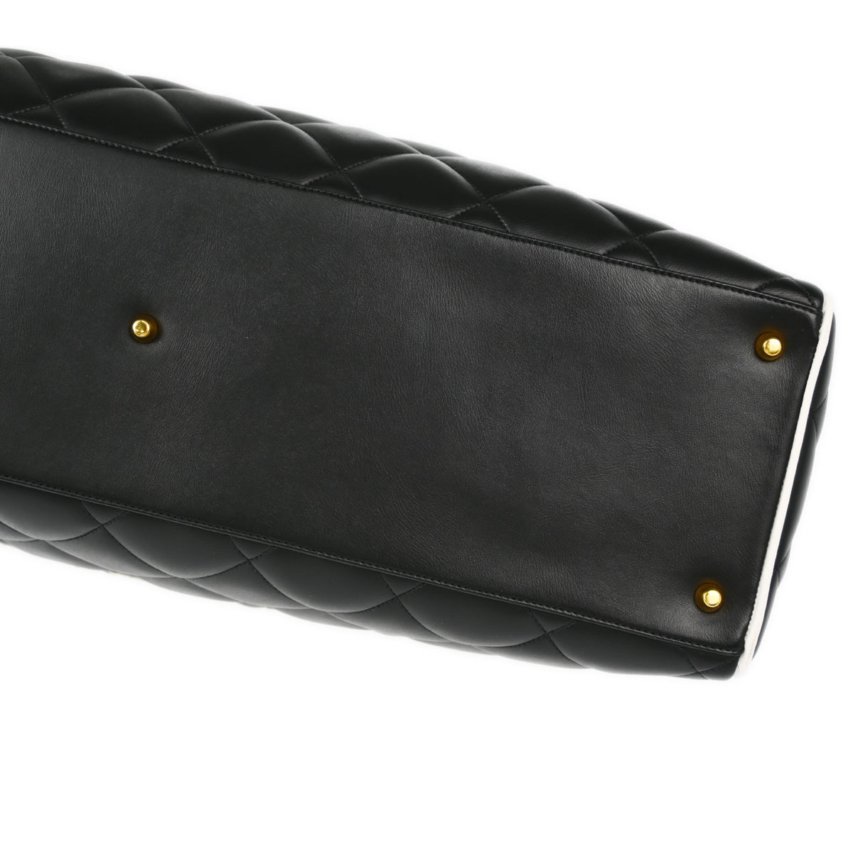 Chanel Black Calfskin Bowling Bag 50