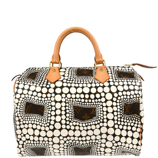 Louis Vuitton Yayoi Kusama 2012 White Monogram Town 30 Handbag M40690