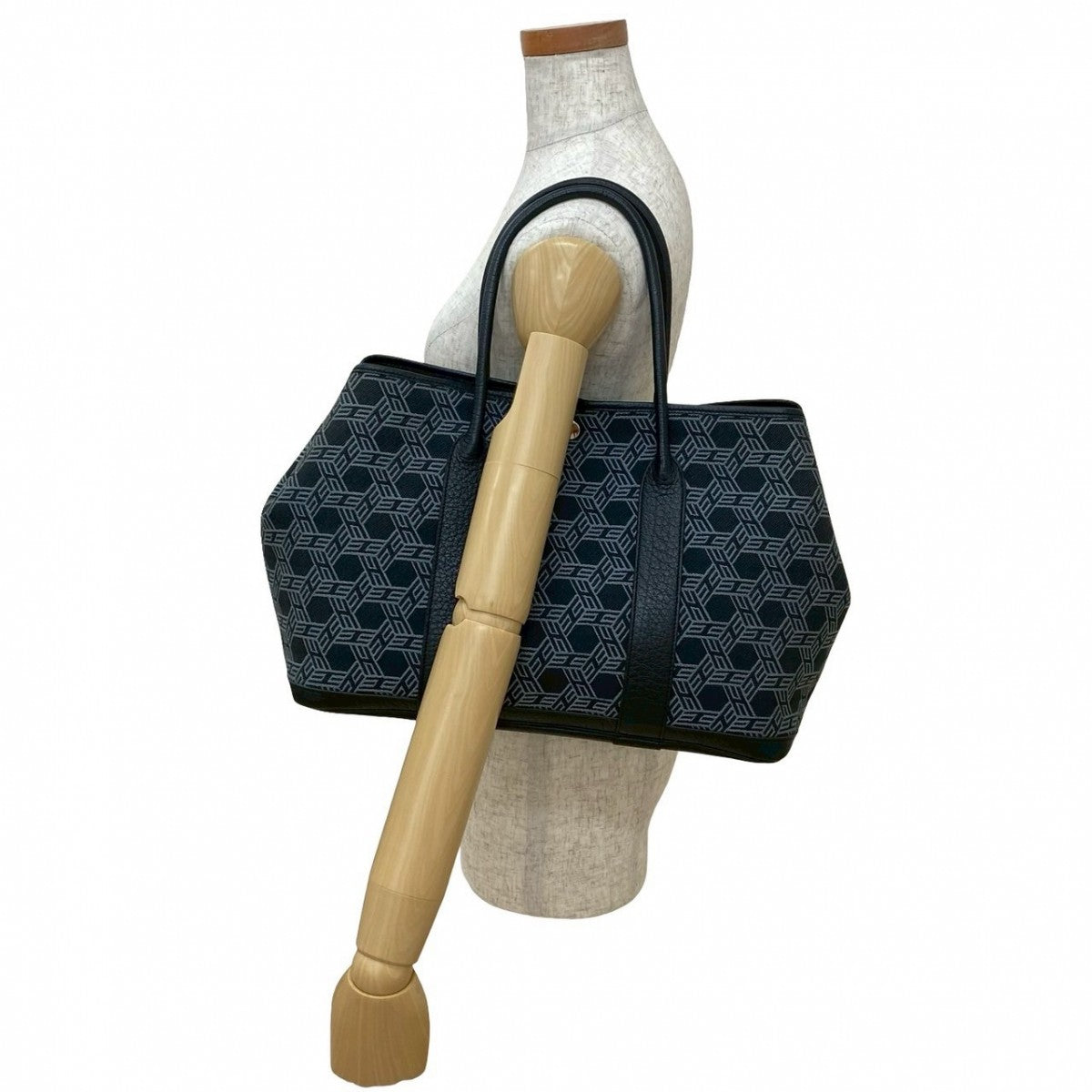 HERMES Tote Bag Towarso ash black Garden party PM