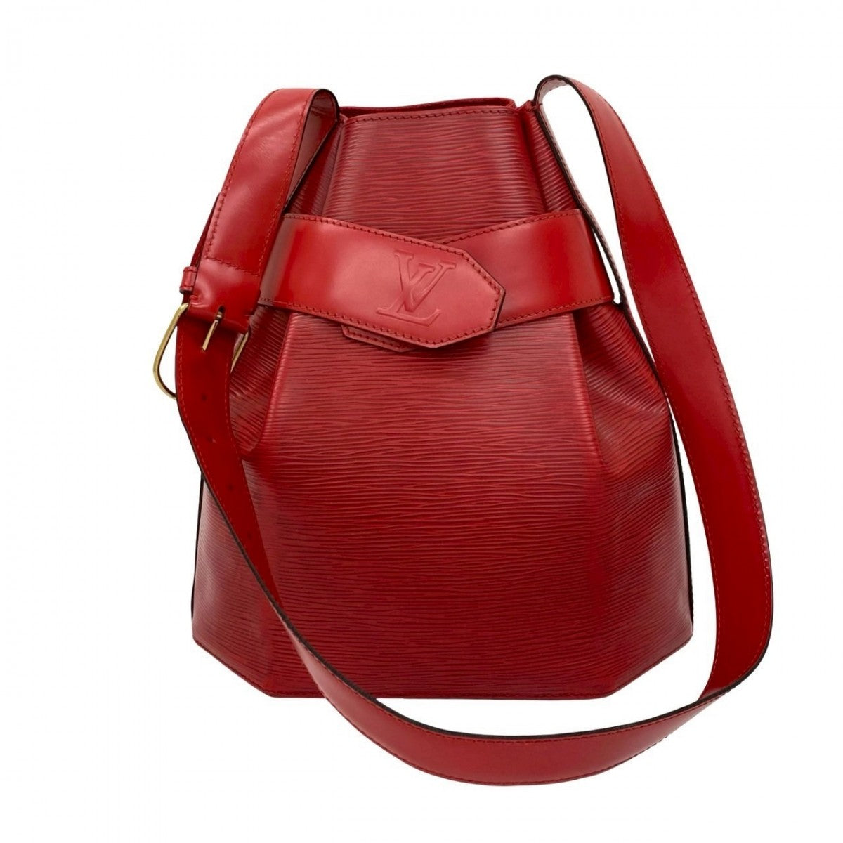   LOUIS VUITTON Shoulder Bag leather Red Epi Sac De Paul PM