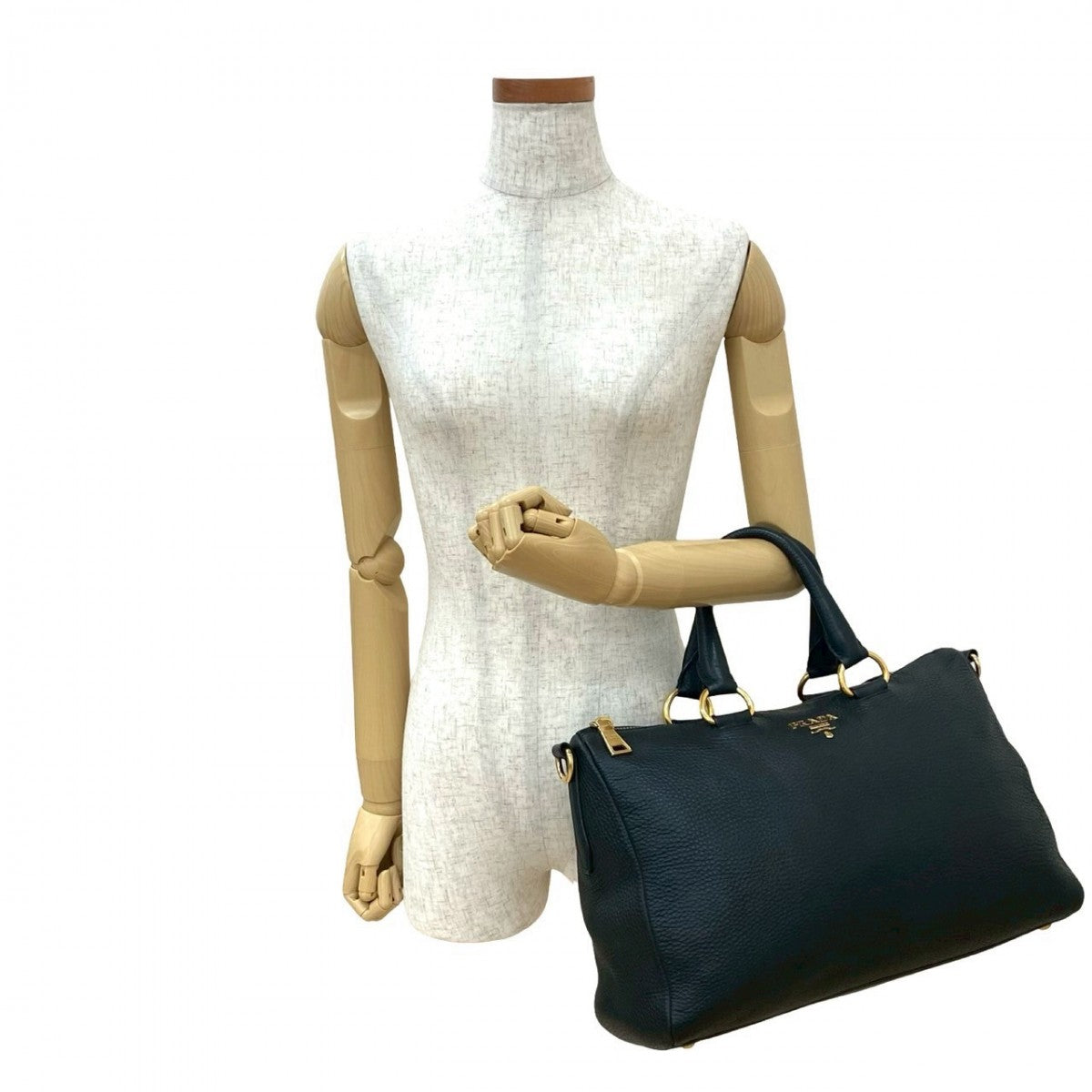 PRADA Handbag leather black - Style 4