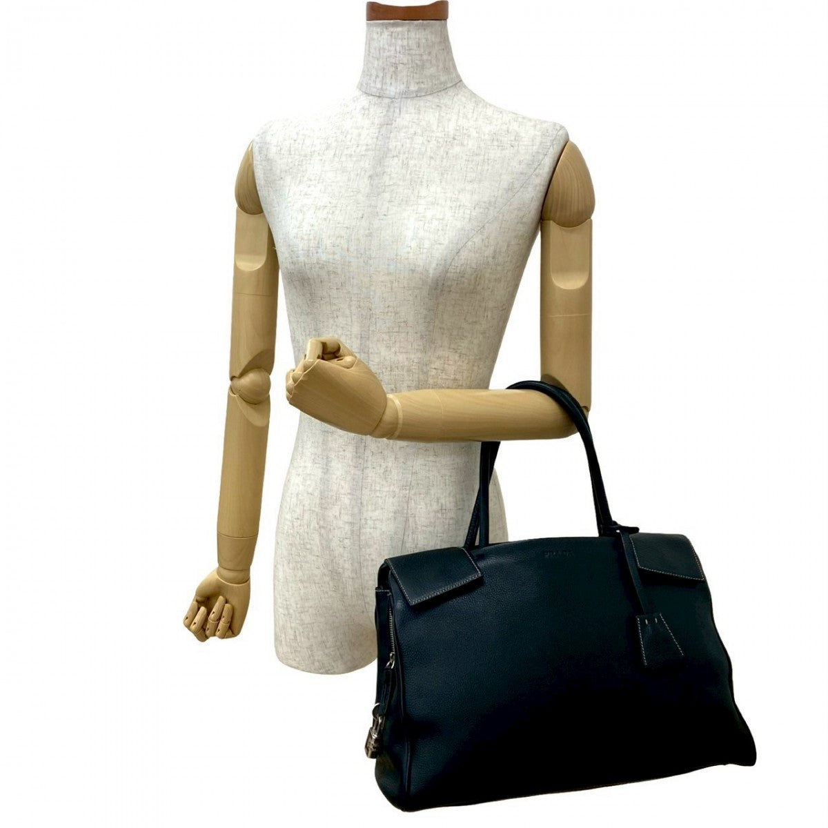 PRADA Handbag leather black - Style 6